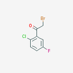 2-Bromo-1-(2-chloro-5-fluorophenyl)ethanone结构式