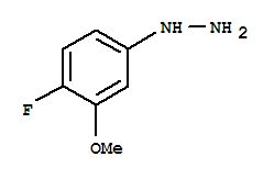 Hydrazine,(4-fluoro-3-methoxyphenyl)-结构式