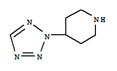 Structure of Piperidine,4-(2H-tetrazol-2-yl)-