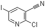 2-氯-5-碘-3-吡啶甲腈结构式