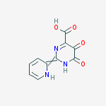 Structure of 5,6-DIHYDROXY-2-PYRIDIN-2-YL-PYRIMIDINE-4-CARBOXYLIC ACID
