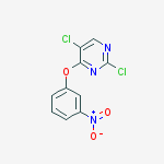 2,5-dichloro-4-(3-nitrophenoxy)pyrimidine结构式
