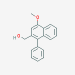 (4-Methoxy-1-phenylnaphthalen-2-yl)methanol结构式