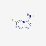 6-Bromoimidazo[1,2-a]pyrazin-3-amine结构式