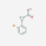 2-(2-BROMOPHENYL)CYCLOPROPANECARBOXYLIC ACID结构式