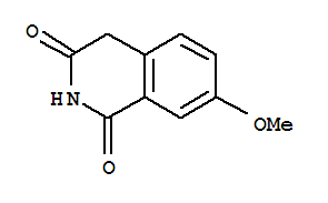 Structure of 1,3(2H,4H)-isoquinolinedione, 7-methoxy-