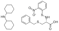 Structure of N-(2-NITROPHENYLSULFENYL)-S-BENZYL-L-CYSTEINE DICYCLOHEXYLAMMONIUM SALT