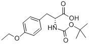 N-叔丁氧羰基-O-乙基-D-酪氨酸结构式