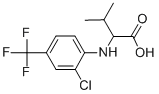 Structure of (2S)-2-[[2-chloro-4-(trifluoromethyl)phenyl]amino]-3-methyl-butanoate