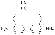 Chemical structure of 3,3-DIETHYLBENZIDINE DIHYDROCHLORIDE