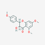 Structure of (2R,3R)-2,3-DIHYDRO-3-HYDROXY-5,7-DIMETHOXY-2-(4-METHOXYPHENYL)-4H-1-BENZOPYRAN-4-ONE