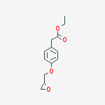 4-(OXIRANYLMETHOXY)BENZENEACETIC ACID ETHYL ESTER结构式