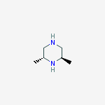 (2R,6R)-2,6-dimethylpiperazine结构式