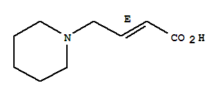Structure of 2-BUTENOIC ACID 4-(PIPERIDIN-1-YL)-,(2E)-