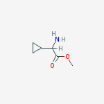 Methyl-2-Amino-2-Cyclopropylacetate结构式