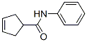 Structure of 3-Cyclopentene-1-carboxamide,  N-phenyl-