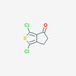 Structure of 1,3-Dichloro-5,6-dihydro-4H-cyclopenta(c)thiophen-4-one