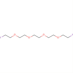 Structure of 3,6,9,12-Tetraoxatetradecane, 1,14-diiodo-