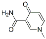 Structure of 1-methyl-4-oxo-pyridine-3-carboxamide