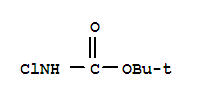 Structure of CARBAMIC ACID CHLORO-,TERT-BUTYL ESTER