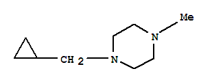 Structure of Piperazine,1-(cyclopropylmethyl)-4-methyl-