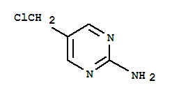 Structure of 2-Pyrimidinamine,5-(chloromethyl)-