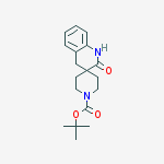 Structure of tert-butyl 2-oxospiro[1,4-dihydroquinoline-3,4'-piperidine]-1'-carboxylate