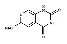 Structure of Pyrido[3,4-d]pyrimidine-2,4(1H,3H)-dione,6-methoxy-