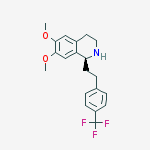 Structure of 6,7-Dimethoxy-1(S)-[2-[4-(trifluoromethyl)phenyl]ethyl]-1,2,3,4-tetrahydroisoquinoline