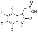 Structure of INDOLE-2,4,5,6,7-D5-3-ACETIC ACID