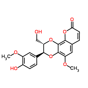 黄花菜木脂素A结构式