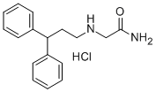 Structure of 2-[(3,3-DIPHENYLPROPYL)AMINO]ACETAMIDE HYDROCHLORIDE