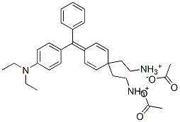 Structure of [4-[[4-(diethylamino)phenyl]phenylmethylene]-2,5-cyclohexadien-1-ylidene]diethylammonium acetate