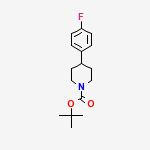1-N-BOC-4-(4-溴苯基)哌啶结构式