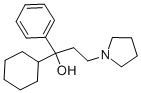 Chemical structure of procyclidine