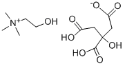 Structure of Choline dihydrogencitrate salt