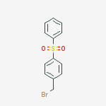 1-(bromomethyl)-4-(phenylsulfonyl)benzene结构式