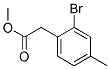 Benzeneacetic acid, 2-bromo-4-methyl-, methyl ester结构式