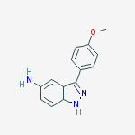 3-(4-methoxyphenyl)-1H-indazol-5-amine结构式