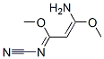 Structure of methyl 3-amino-N-cyano-3-methoxyacrylimidate