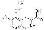 Structure of 5,6-Dimethoxy-1,2,3,4-tetrahydro-3-isoquinolinecarboxylic acid hydrochloride