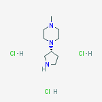Structure of PIPERAZINE,1-METHYL-4-(3-PYRROLIDINYL)-,(R)-