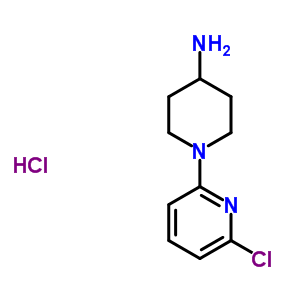 Structure of 1-(6-Chloropyridin-2-yl)piperidin-4-amine hydrochloride (1:1)