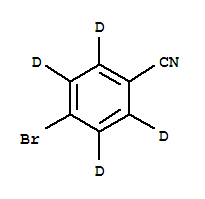 4-溴苯腈-D4结构式