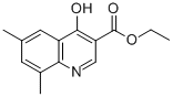 Structure of 4-HYDROXY-6,8-DIMETHYL-QUINOLINE-3-CARBOXYLIC ACID ETHYL ESTER