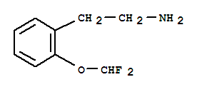 Structure of Benzeneethanamine,2-(difluoromethoxy)-