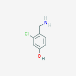 4-(aminomethyl)-3-chlorophenol结构式