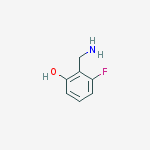 2-(aminomethyl)-3-fluorophenol结构式