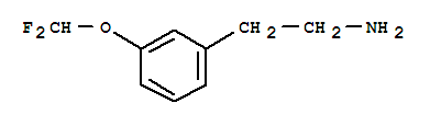 BENZENEETHANAMINE, 3-(DIFLUOROMETHOXY)-结构式