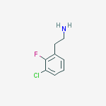 Structure of 2-(3-chloro-2-fluoro-phenyl)ethanamine